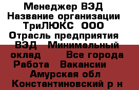 Менеджер ВЭД › Название организации ­ ТриЛЮКС, ООО › Отрасль предприятия ­ ВЭД › Минимальный оклад ­ 1 - Все города Работа » Вакансии   . Амурская обл.,Константиновский р-н